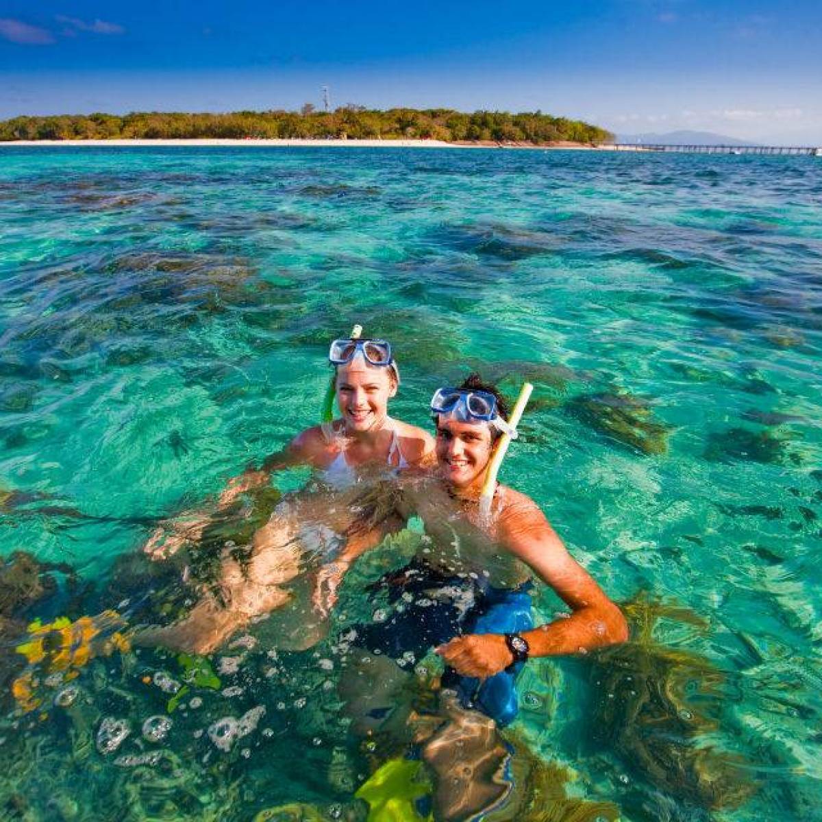 a person swimming in the water