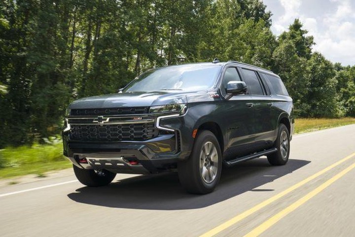 a car driving on a road