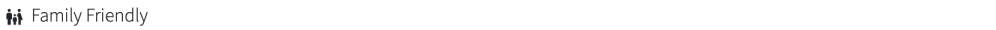 Icon of two figures with 'Family Friendly' text