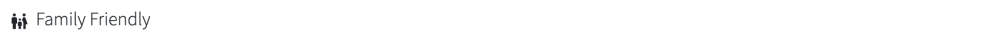 Icon of a family with 'Family Friendly' text.