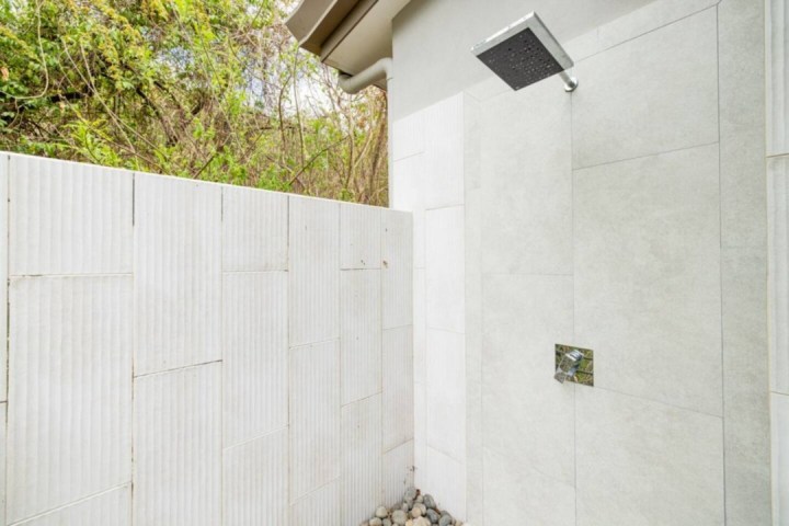 a close up of a door