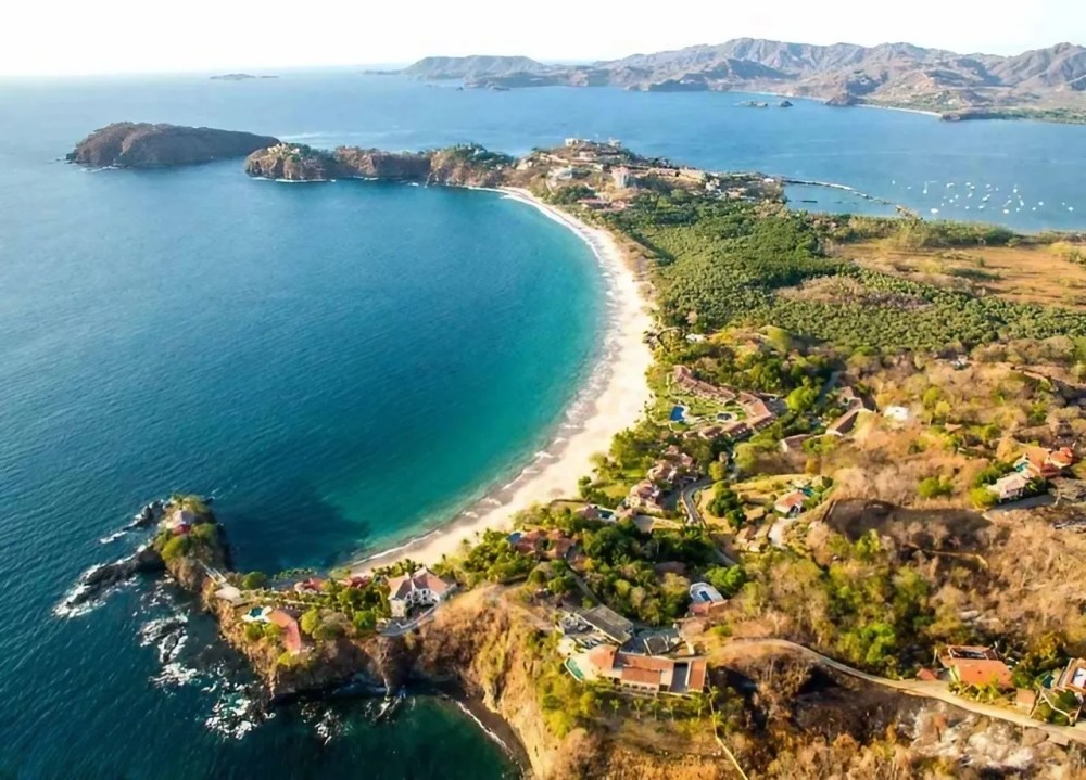 an island in the middle of a body of water