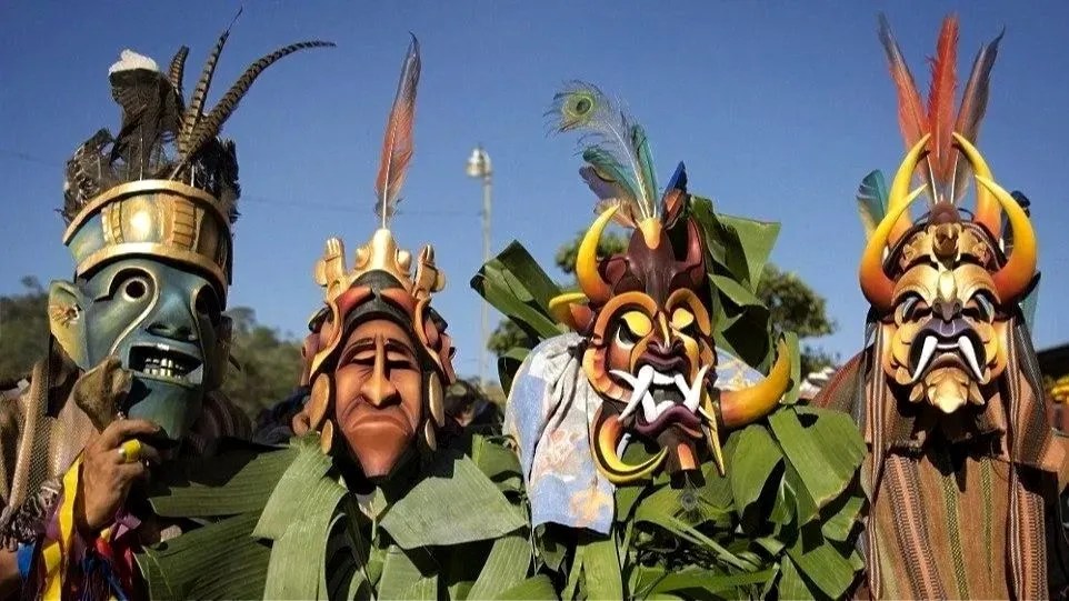 a group of people wearing costumes