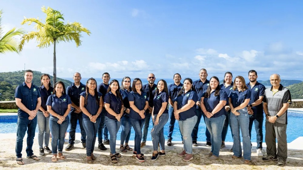a group of people posing for a photo