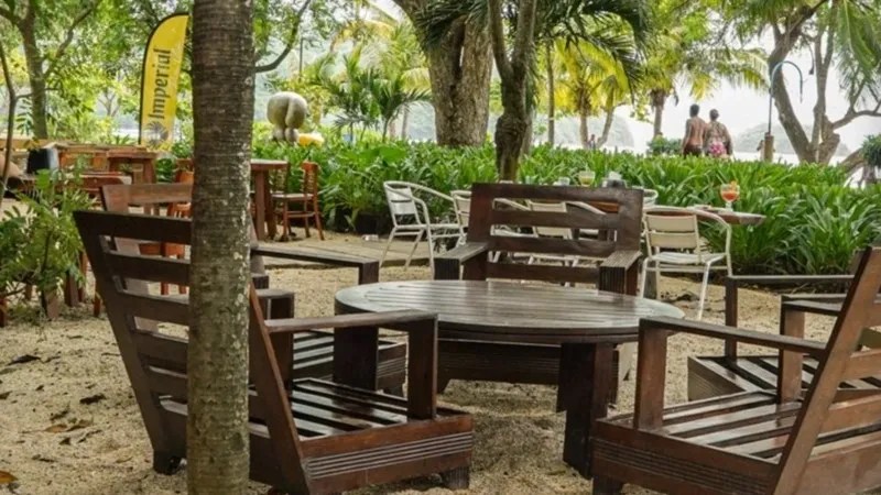 a wooden dining table