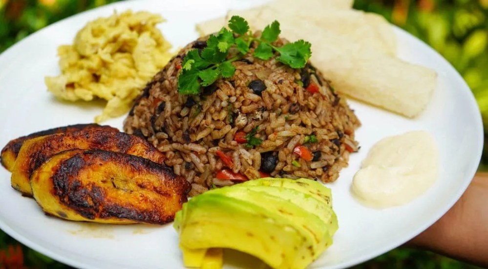 a plate of food
