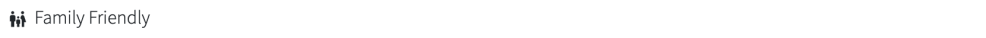 Icon of a family with text 'Family Friendly'